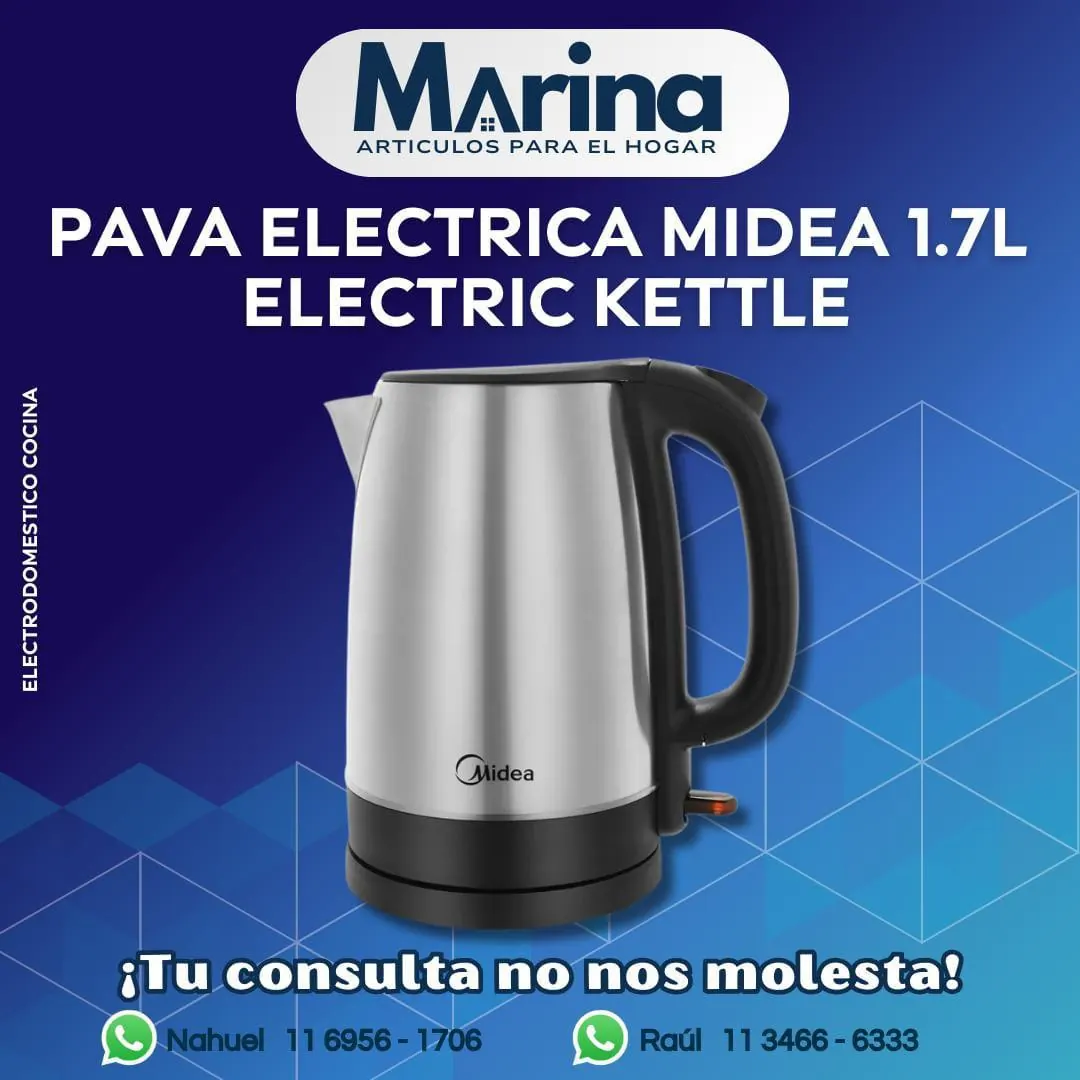 Pava Electrica Midea 1.7 L Electric Kettle